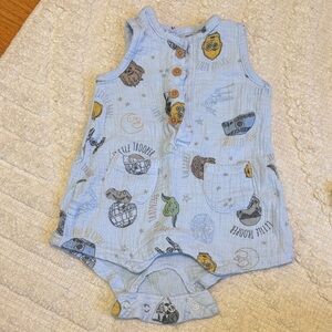 Baby Sleeveless Romper with Star Wars Print